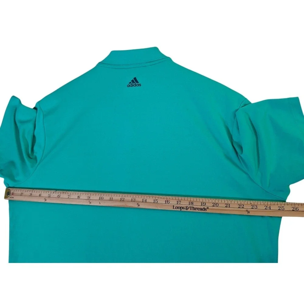 Adidas Polo‎ Shirt Mens XL The Players TPC Sawgrass Climacool Golf Teal Green
